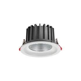 DL200086  Bionic 30, 30W, 700mA, White Deep Round Recessed Downlight, 2550lm ,Cut Out 155mm, 42° , 3500K, IP44, DRIVER INC., 5yrs Warranty.